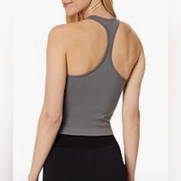 🆕 Free People Intimately racer back tank in gray size M/L - Picture 2 of 7
